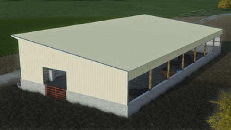 FS22 Monoslope Cattle Barn Image