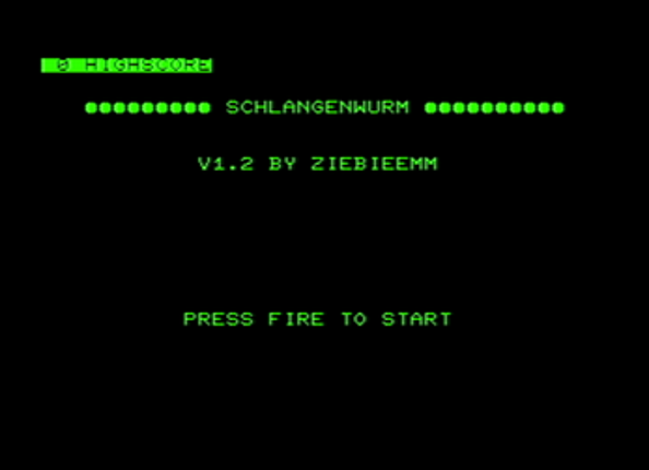 Schlangenwurm (PET,C64,C128,Plus4) Image