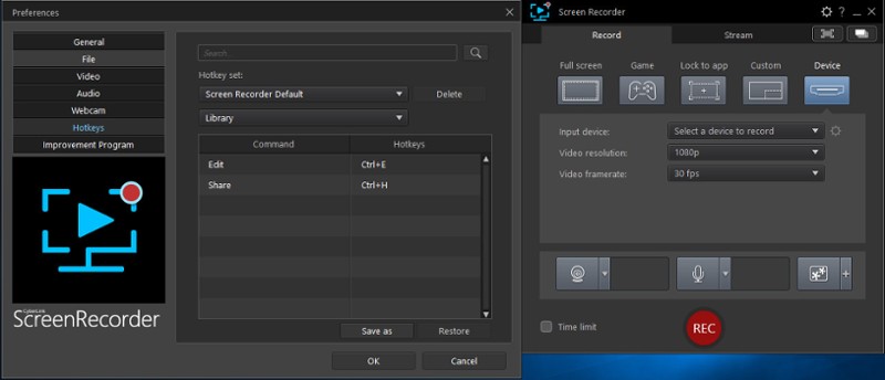 Cyberlink Screen Recorder 4 - Record your games, RPG, car game, shooting gameplay - Game Recording and Streaming Software screenshot