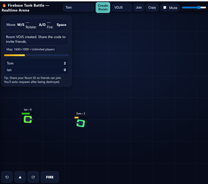 Games like Firebase Tank Battle — Realtime Arena