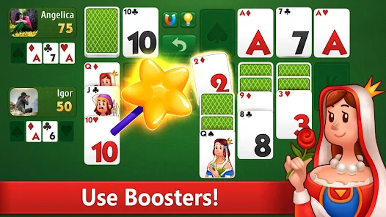 Klondike Solitaire card game Image