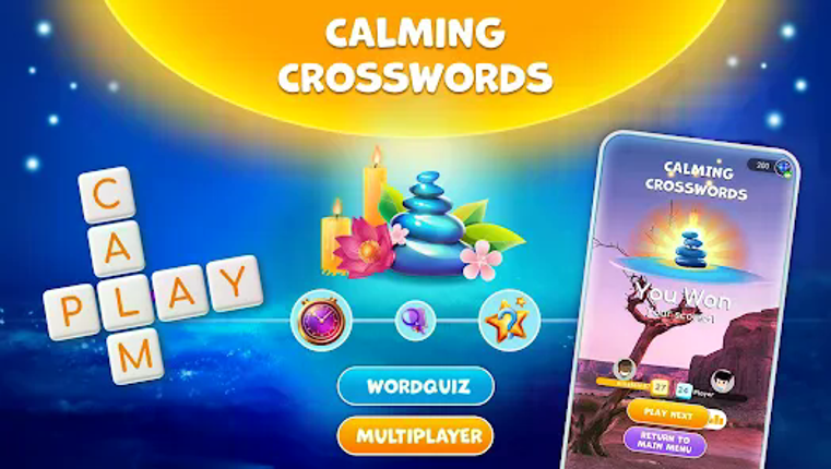 Calming Crosswords Word Puzzle Image