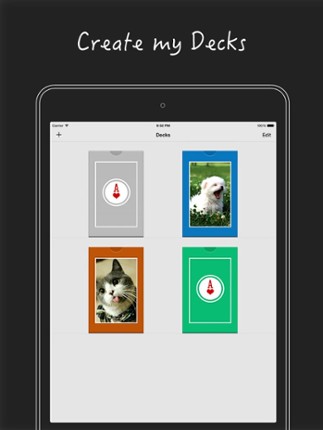 PokerCam (create decks, design cards, play game: FreeCell) screenshot