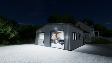 FS22 Modern Two Car Garage Image