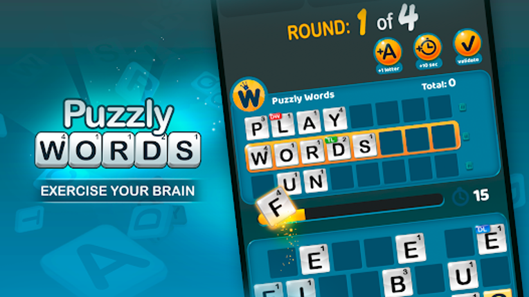 Puzzly Words - word guess game screenshot