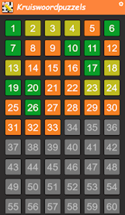 Kruiswoordpuzzel Nederlands Image