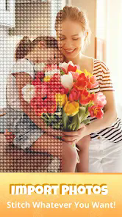 Cross Stitch Pattern, Pixelart Image