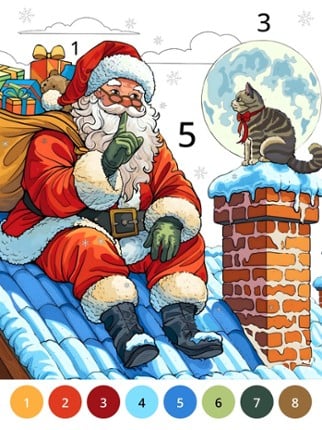 Paint by Number Coloring Game Image