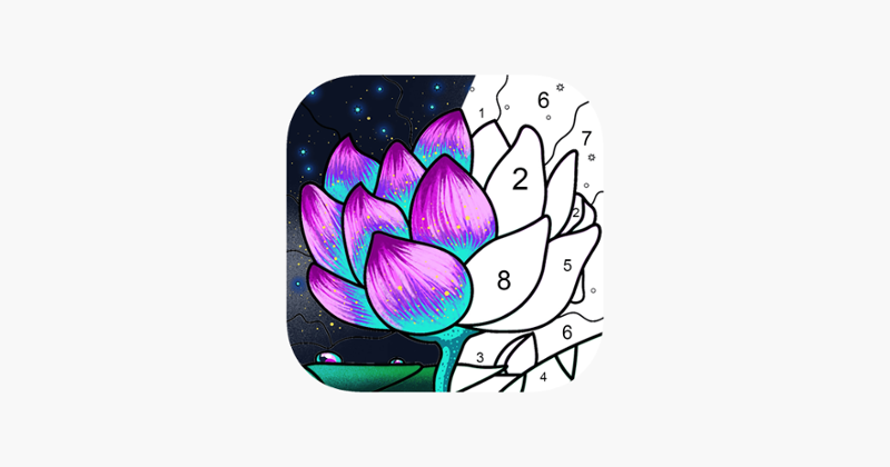 Paint by Number Coloring Game Image