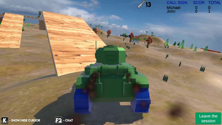 Tanks online screenshot