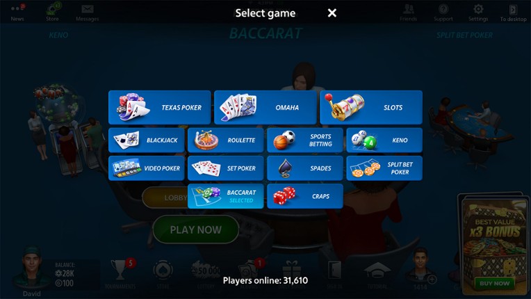 Baccarat online: Baccarist screenshot
