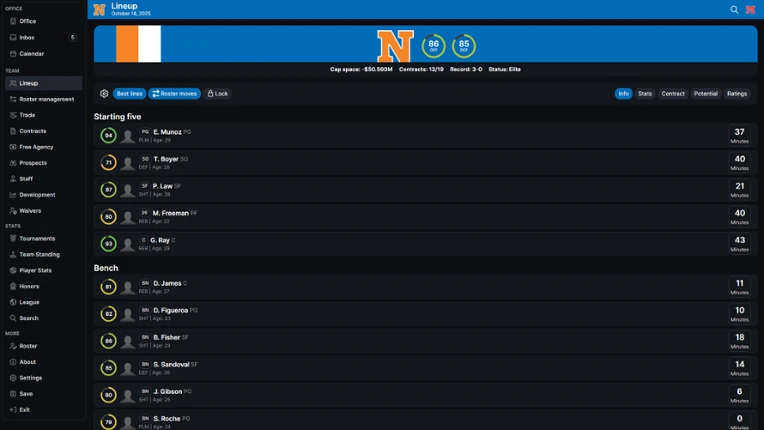 Basketball Legacy Manager 27 screenshot