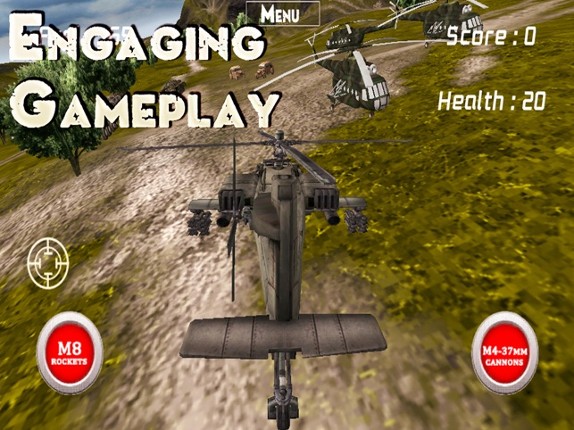 Boeing AH-64 Apache Longbow - Combat Gunship Helicopter Simulator of Infinite Tanks Hunter Image