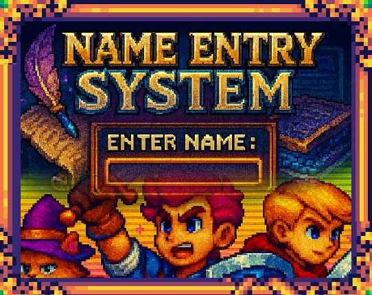 Clasic Name Screen System for GDevelop Image