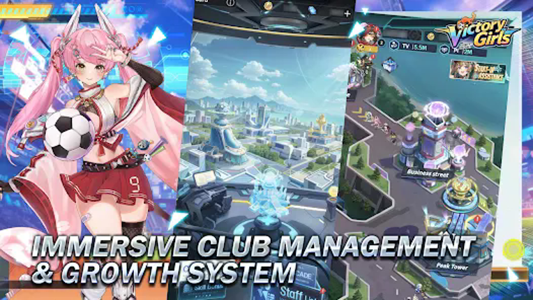 Victory Girls: Anime Soccer Image