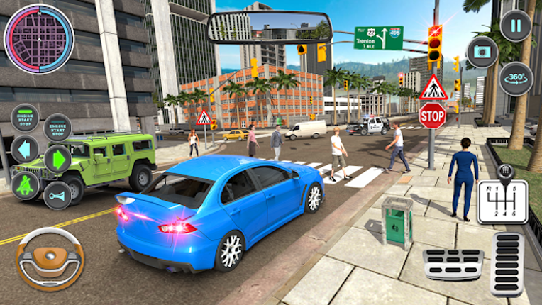 Modern Car Driving School Game Image