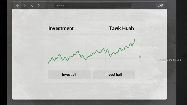 In Arrears screenshot