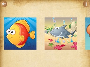 Marine Animals Puzzles  - Learning kids games Image