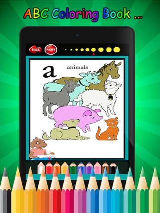 Farm Animals ABC Coloring Book for kids age 1-10 Image