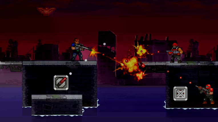 Gun Force Side-scrolling Game screenshot
