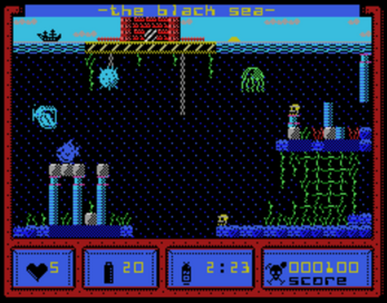 Black Sea (MSX) screenshot
