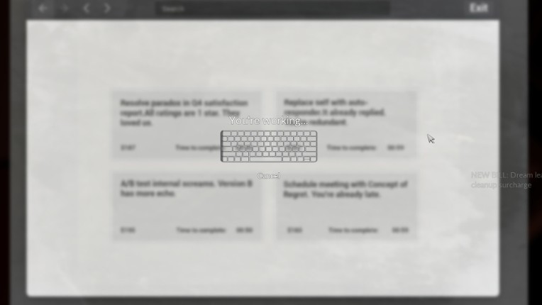 In Arrears screenshot