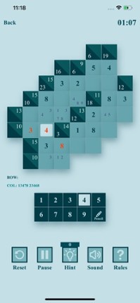 Kakuro Challenge screenshot