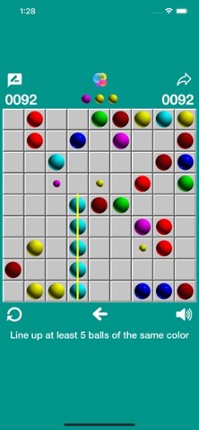 Line 98 - Line up 5 balls Image