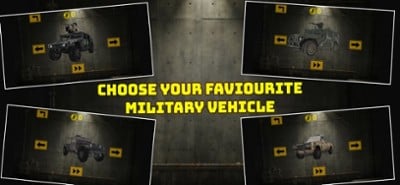 Military Trucker Parking 3D Image