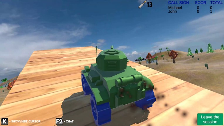 Tanks online screenshot