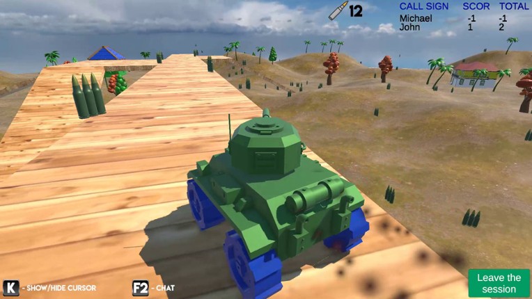 Tanks online screenshot