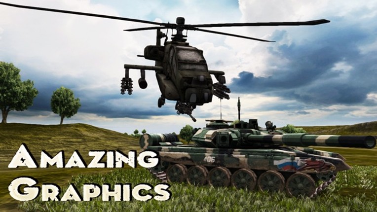 Boeing AH-64 Apache Longbow - Combat Gunship Helicopter Simulator of Infinite Tanks Hunter screenshot