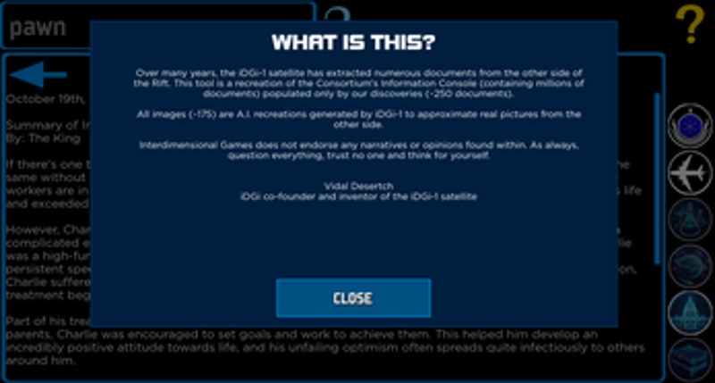 Consortium: Info Console screenshot