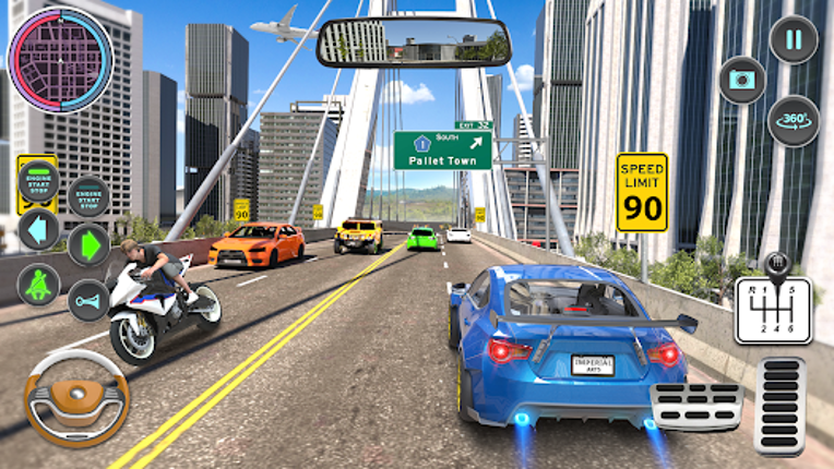 Modern Car Driving School Game Image