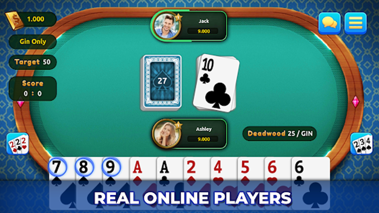 Gin Rummy Champions : Online Image