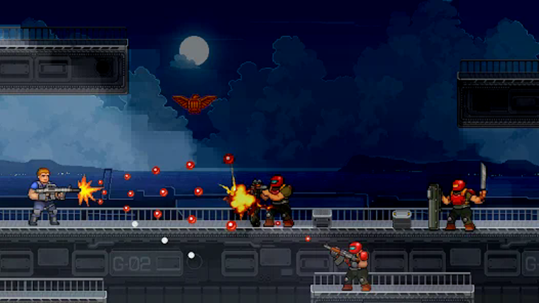 Gun Force Side-scrolling Game screenshot