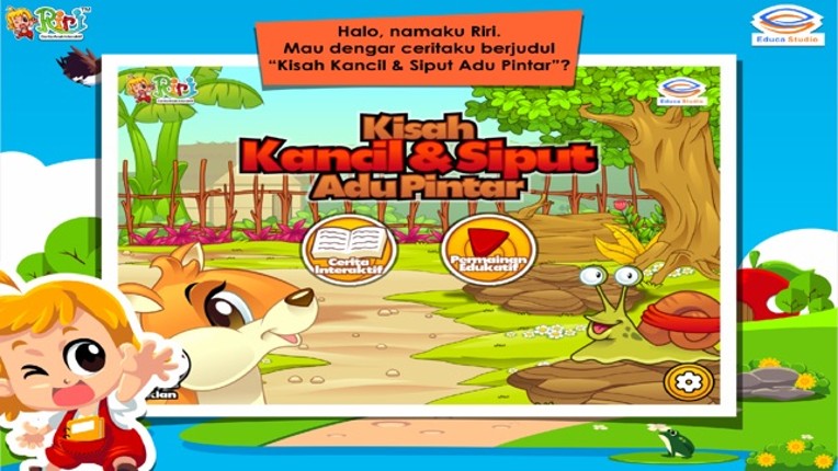 Kancil dan Siput Adu Pintar - Buku Cerita Anak Interaktif Image