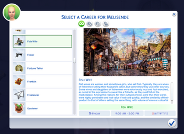 Medieval Folk Careers for the Sims 4 screenshot
