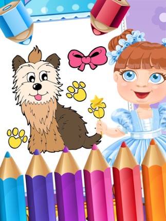 My Pet Puppy Coloring Book Drawing for Kid Games screenshot