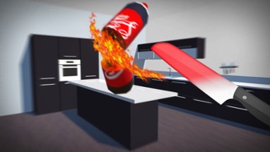 Bottle Flip vs Glowing Hot Knife Simulator Image