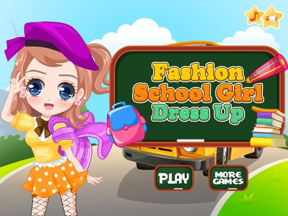 Fashion School Girl Dress Up Image