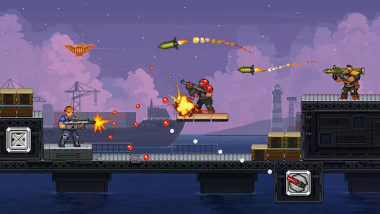 Gun Force Side-scrolling Game screenshot