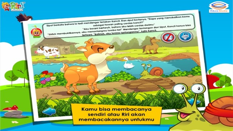 Kancil dan Siput Adu Pintar - Buku Cerita Anak Interaktif screenshot