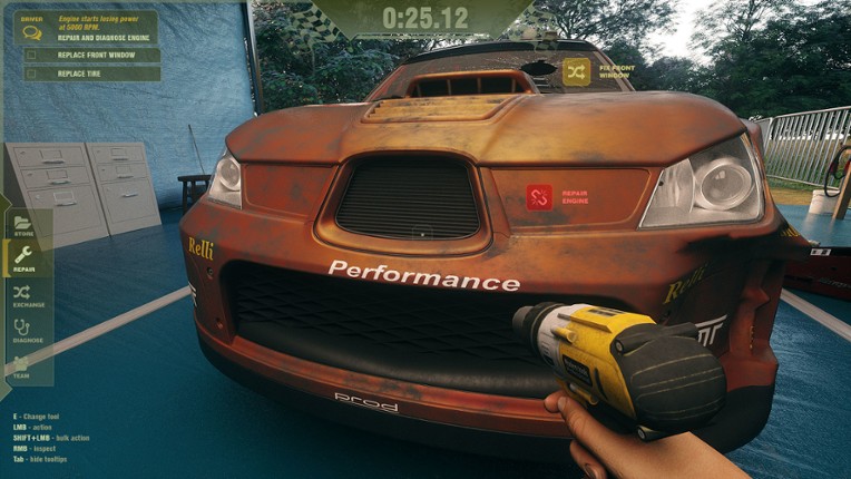 Rally Mechanic Simulator screenshot