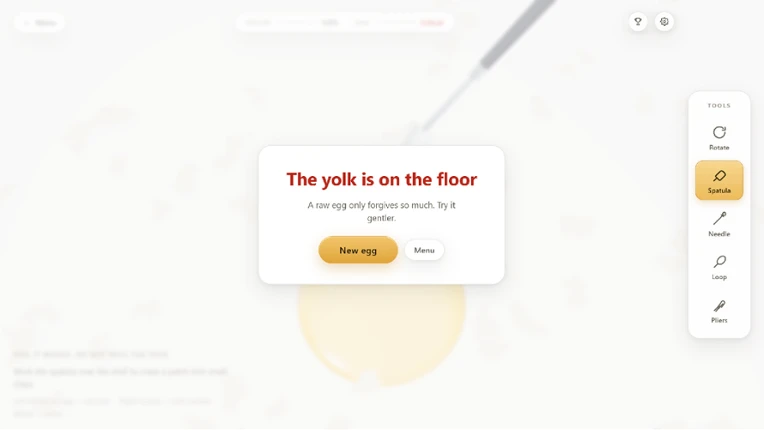 Raw Egg Peeling screenshot