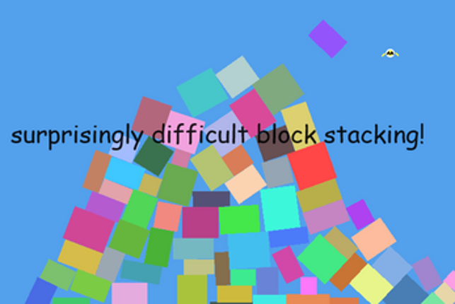the stupid block stacking competition screenshot