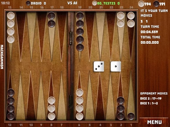 Backgammon : 18 Games screenshot