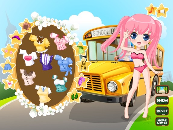 Fashion School Girl Dress Up screenshot