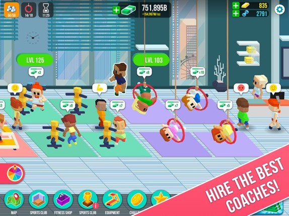 Fitness Corp.: business empire screenshot