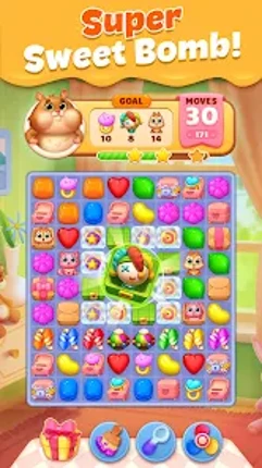 Pet Candy Puzzle-Match 3 games screenshot